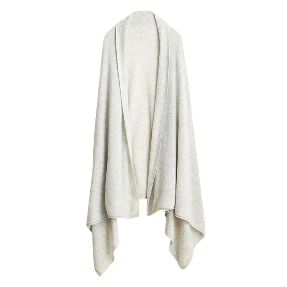 J. CREW 100% Cashmere Oversized Wrap 33” x 79”